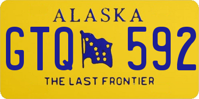 AK license plate GTQ592