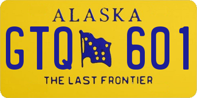 AK license plate GTQ601