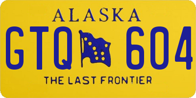 AK license plate GTQ604