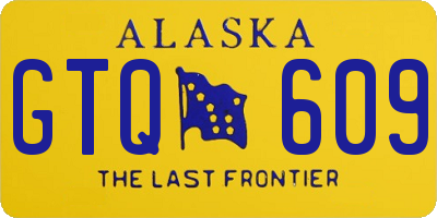 AK license plate GTQ609