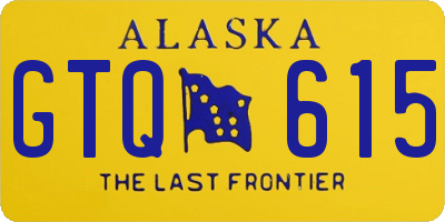 AK license plate GTQ615