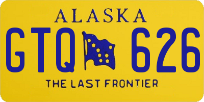 AK license plate GTQ626