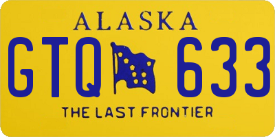 AK license plate GTQ633