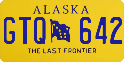 AK license plate GTQ642