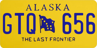 AK license plate GTQ656
