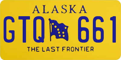 AK license plate GTQ661