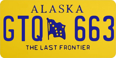 AK license plate GTQ663