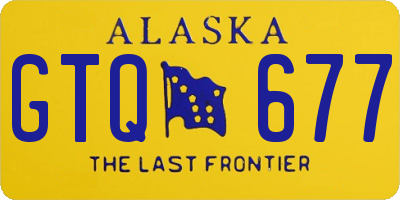 AK license plate GTQ677