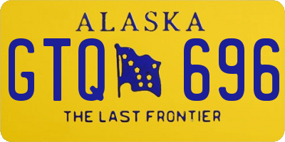 AK license plate GTQ696