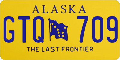 AK license plate GTQ709