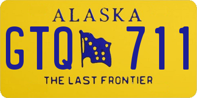 AK license plate GTQ711