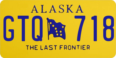 AK license plate GTQ718