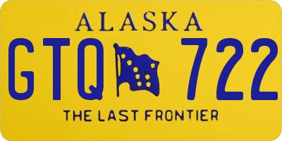 AK license plate GTQ722