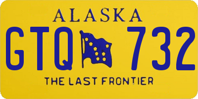AK license plate GTQ732