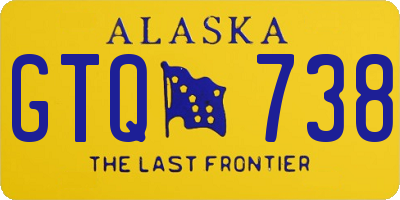 AK license plate GTQ738