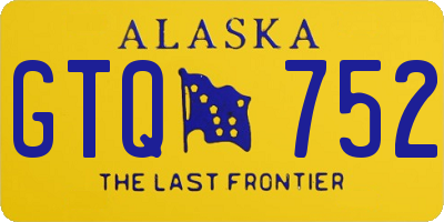 AK license plate GTQ752