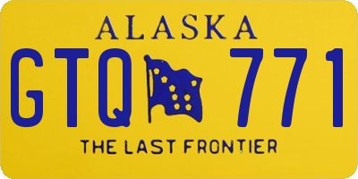 AK license plate GTQ771