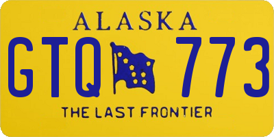 AK license plate GTQ773