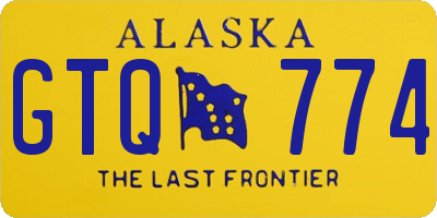 AK license plate GTQ774