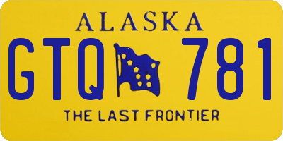 AK license plate GTQ781