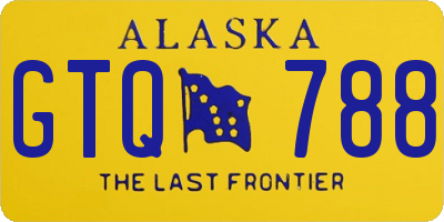 AK license plate GTQ788