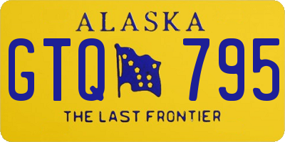 AK license plate GTQ795