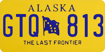 AK license plate GTQ813