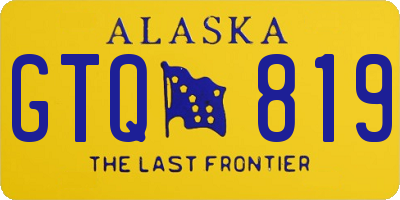 AK license plate GTQ819