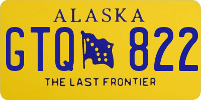 AK license plate GTQ822