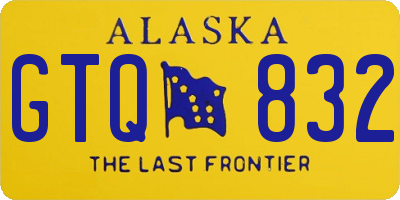 AK license plate GTQ832