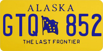 AK license plate GTQ852