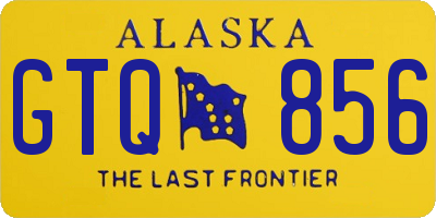 AK license plate GTQ856