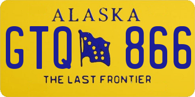 AK license plate GTQ866