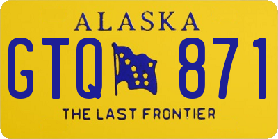 AK license plate GTQ871