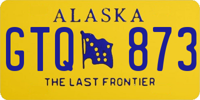 AK license plate GTQ873