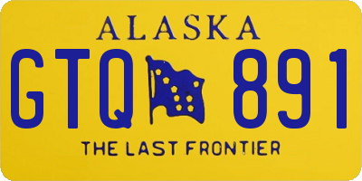 AK license plate GTQ891
