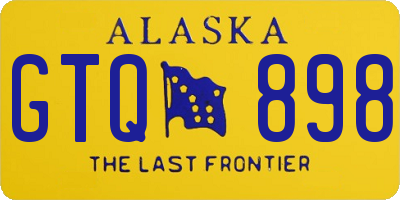 AK license plate GTQ898