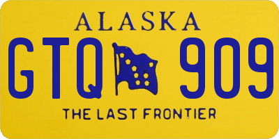 AK license plate GTQ909