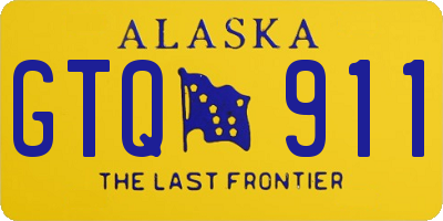 AK license plate GTQ911