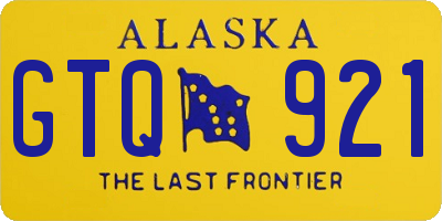 AK license plate GTQ921