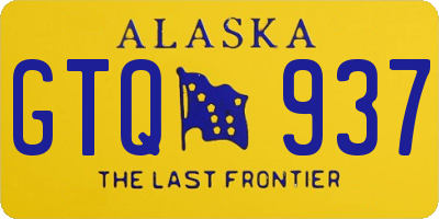 AK license plate GTQ937