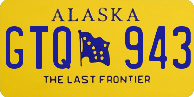 AK license plate GTQ943