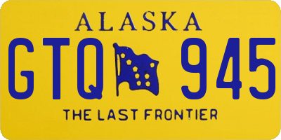 AK license plate GTQ945