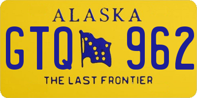 AK license plate GTQ962