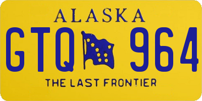 AK license plate GTQ964
