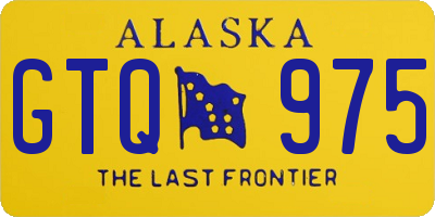 AK license plate GTQ975