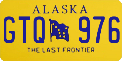 AK license plate GTQ976