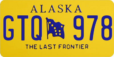 AK license plate GTQ978