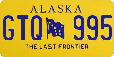 AK license plate GTQ995