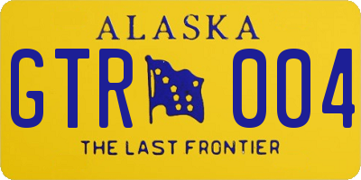 AK license plate GTR004